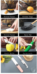 Black 12-Piece Silicone Cooking Utensil Set - Non-Stick Food-Grade Kitchen Tools with Holder