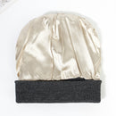 Premium Warm Beanie with Silk Satin Lining(pink)