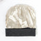 Premium Warm Beanie with Silk Satin Lining(Khaki)