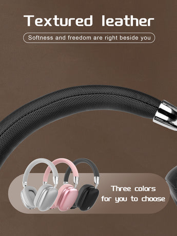 Premium Wireless Bluetooth Headphones with Stereo Hi-Fi Sound(pink)