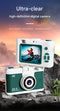 Compact 4K Digital Camera - 50MP, 16x Zoom, 2.4-inch IPS Screen, WiFi & Fill Light - Retro CCD Style(White)