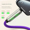 Universal PD Fast Charging Cable with LED Indicator - Zinc Alloy, Durable 1.5m Silicone Cord - Multiple Connector Options(Pink)
