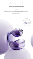 Stylish TWS Wireless Earbuds with Real-Time AI Translation - Immersive Sound & Touch Control(Skin color)