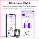 Advanced Smart Health Ring - 24/7 Heart Rate, SpO2, Sleep & Activity Tracker with Magnetic Charging(Black)