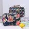 Versatile Portable Handled Bag - Durable Waterproof Fabric, Ideal for Toiletries, Lunch & Travel(Light blue peony)