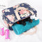 Versatile Portable Handled Bag - Durable Waterproof Fabric, Ideal for Toiletries, Lunch & Travel(Light blue peony)