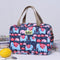 Versatile Portable Handled Bag - Durable Waterproof Fabric, Ideal for Toiletries, Lunch & Travel(Blue elephant)