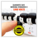 6-Piece Insulated Screwdriver Set - 1000V Rated, CR-V Steel with Magnetic Tips & Wall Rack