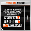 32-Piece Extra Long Screwdriver Bit Set - 150mm S2 Steel Bits with Organizer Stand