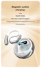 Open-Ear Conduction TWS Earbuds - Bluetooth 5.5, HIFI Sound, LED Display(black)