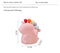 Adorable Unicorn Ceramic Fruit Fork Holder Set - Includes Stainless Steel Forks with Ball Tops(green)
