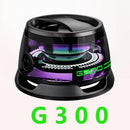 G300 Magnetic Suction Bluetooth Speaker - RGB Lights, 40mm Driver, 6H Playtime(black)