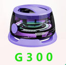 G300 Magnetic Suction Bluetooth Speaker - RGB Lights, 40mm Driver, 6H Playtime(Purple)