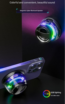 G300 Magnetic Suction Bluetooth Speaker - RGB Lights, 40mm Driver, 6H Playtime(Purple)