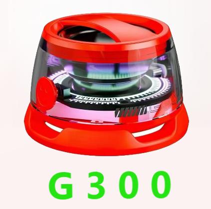 G300 Magnetic Suction Bluetooth Speaker - RGB Lights, 40mm Driver, 6H Playtime(Red)