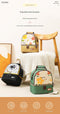 Versatile Insulated Breast Milk Cooler & Lunch Backpack - Waterproof, Multi-Carry Options(Black print)