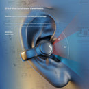 Open-Ear Conduction TWS Earbuds - Bluetooth 5.4, 9D Surround Sound, LED Display, Long Battery Life(black)