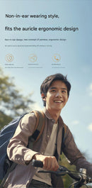 Open-Ear Conduction TWS Earbuds - Bluetooth 5.4, 9D Surround Sound, LED Display, Long Battery Life(White)