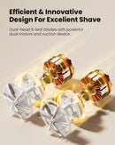 Dual-Head Electric Lint Remover - USB-C Rechargeable, LED Display, 3-Size Honeycomb Mesh(White)