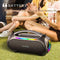 Portable Bluetooth 5.3 Speaker - 60W Powerful Sound, RGB Lights, Multiple Inputs(black)