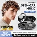 Open-Ear TWS Wireless Earbuds with HIFI Sound & LED Display - Dolby Surround(black)