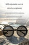 Adjustable ND9 Filter Sunglasses,Steampunk Retro Design with Polarized HD Anti-Glare Lenses(black)