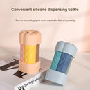 Light blue suit Silicone Travel Bottles Set (4 Pack, 60ml) - Leakproof Refillable & Squeezable