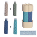 Beige suit Silicone Travel Bottles Set (4 Pack, 60ml) - Leakproof Refillable & Squeezable