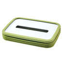 2-pcs Green Silicone Tissue Box Holder - Automatic Self-Lowering Dispenser