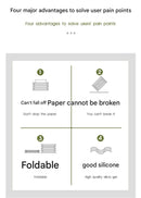 2-pcs Blue Silicone Tissue Box Holder - Automatic Self-Lowering Dispenser