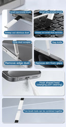 Black 22-in-1 Electronics Cleaning Kit - for Keyboards, Airpods, Laptops, Cell Phones, Cameras