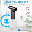 Black Electric Earwax Irrigator Set - Gentle and effective earwax cleaner with collection basin and earplugs