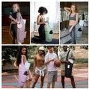 Black All-in-One Yoga Sling Bag - Fits Mat & Gear, Large Opening, Side Pockets