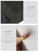 Beige Auto Center Console Armrest Riser Pad with Dual Cup Holders - PU Leather