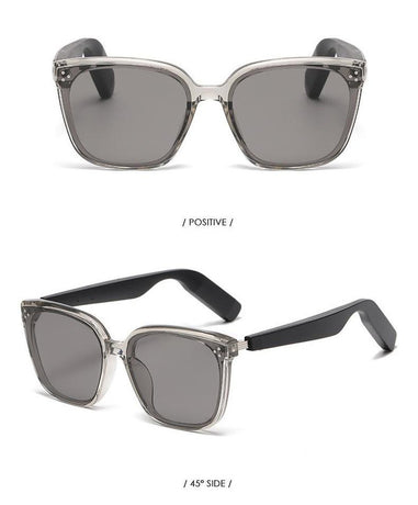 Grey Fashion Bluetooth Music Sunglasses - UV Protection Eyewear with Speakers