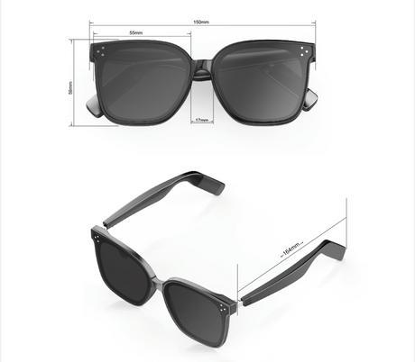 Purple lenses Fashion Bluetooth Music Sunglasses - UV Protection Eyewear with Speakers