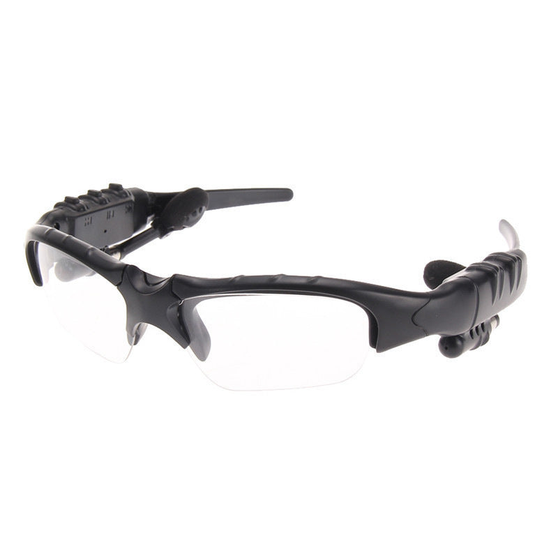 Transparent Bluetooth Sunglasses with Wireless Earbuds for Music and Calls