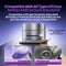 White Foldable Vacuum Suction Phone Stand for Navigation and Calls
