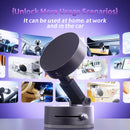 White Foldable Vacuum Suction Phone Stand for Navigation and Calls
