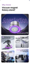White Foldable Vacuum Suction Phone Stand for Navigation and Calls