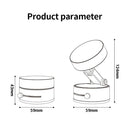 White Foldable Vacuum Suction Phone Stand for Navigation and Calls