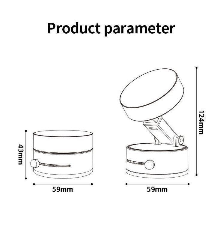 White Foldable Vacuum Suction Phone Stand for Navigation and Calls