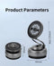 Silver Foldable Vacuum Suction Phone Stand for Navigation and Calls