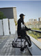 Grey Unisex Travel Bag with Utility Buckles and Wet/Dry Compartments
