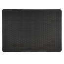 Black Extra Large Silicone Countertop Protector & Dish Drying Mat - Dishwasher Safe (71x50cm)