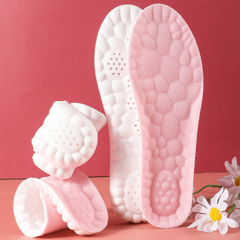 5 pcs Pink 4D Cloud Technology Shoe Inserts - High Rebound, Super Soft, Breathable, Athletic Support (size : 41-42/265mm)
