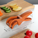 2 pcs Orange 5-Blade Fruit & Vegetable Slicer for Crinkle Cuts - Kitchen Gadget