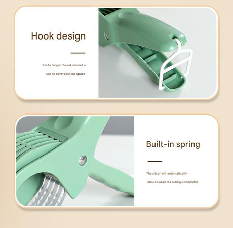 2 pcs Orange 5-Blade Fruit & Vegetable Slicer for Crinkle Cuts - Kitchen Gadget