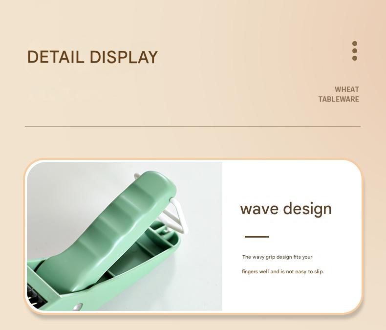 2 pcs (Orange+Green) 5-Blade Fruit & Vegetable Slicer for Crinkle Cuts - Kitchen Gadget