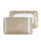 Champagne Silky Satin Pillowcase Pair - Smooth for Hair & Skin, Elastic Fitted (46x90+16cm)
